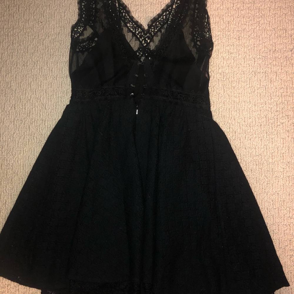 Free People lace mini A line dress size 4 - Picture 4 of 8